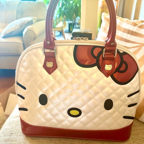 Collector’s HELLO KITTY DOMED SATCHEL by San Rio MADE  2013 New Vintage Bag! - Picture 15 of 16